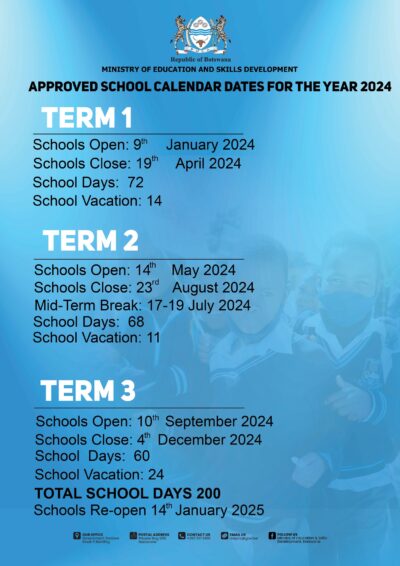 Botswana School Calendar 2024 - Eduatlas Botswana